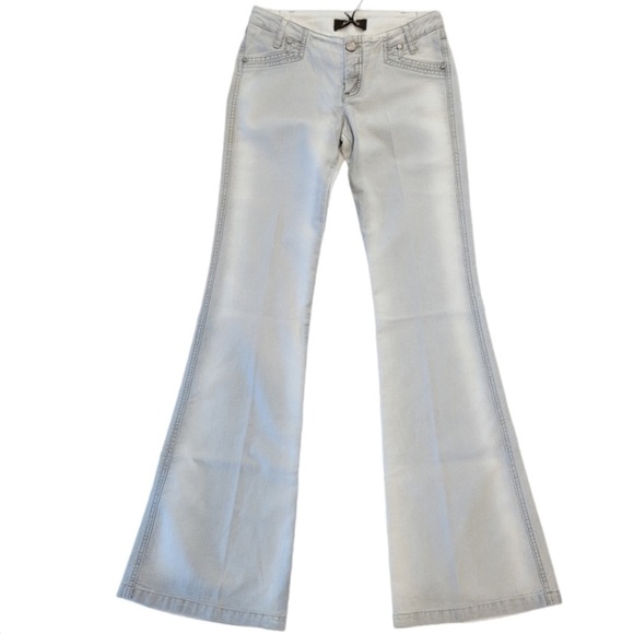 Roberto cavalli grey flared bell bottoms jeans new never worn - Picture 1 of 16